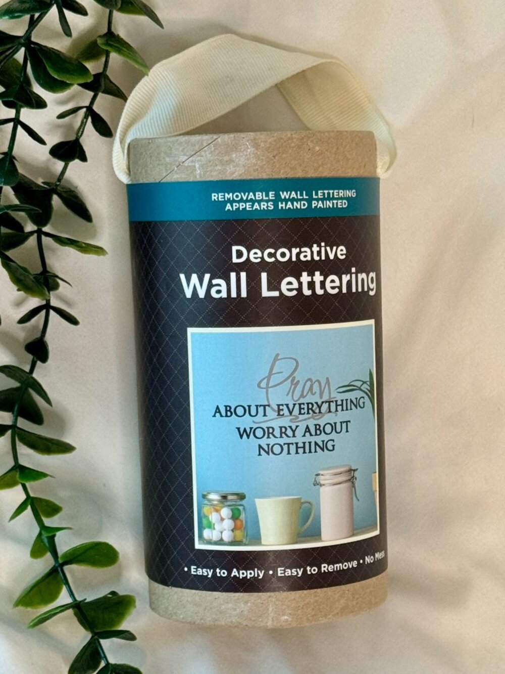 DCWV Removable Wall Lettering - "Pray About Everything Worry About Nothing"